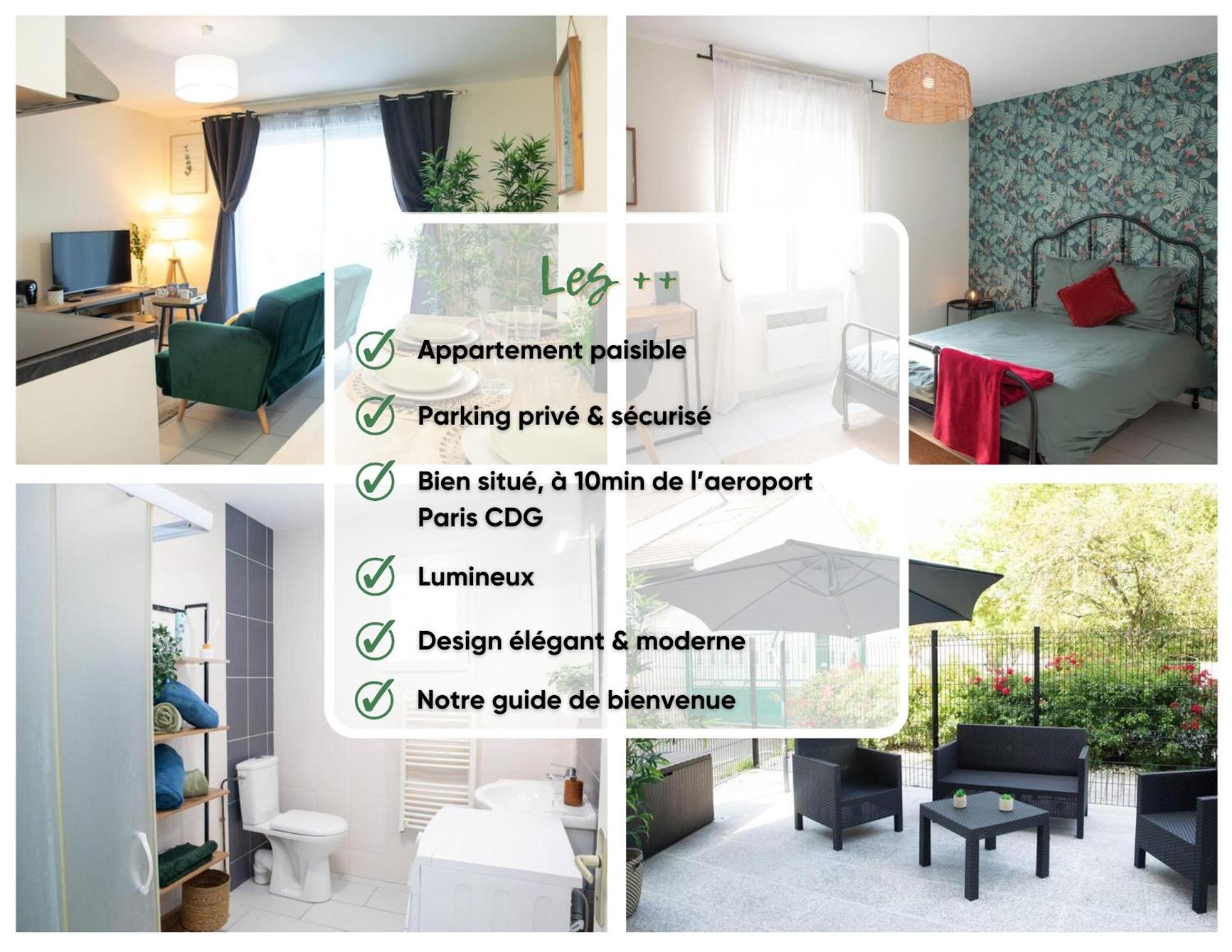 Djial - Proche De Cdg Et Du Parc Asterix Apartment Dammartin en Goële Bagian luar foto